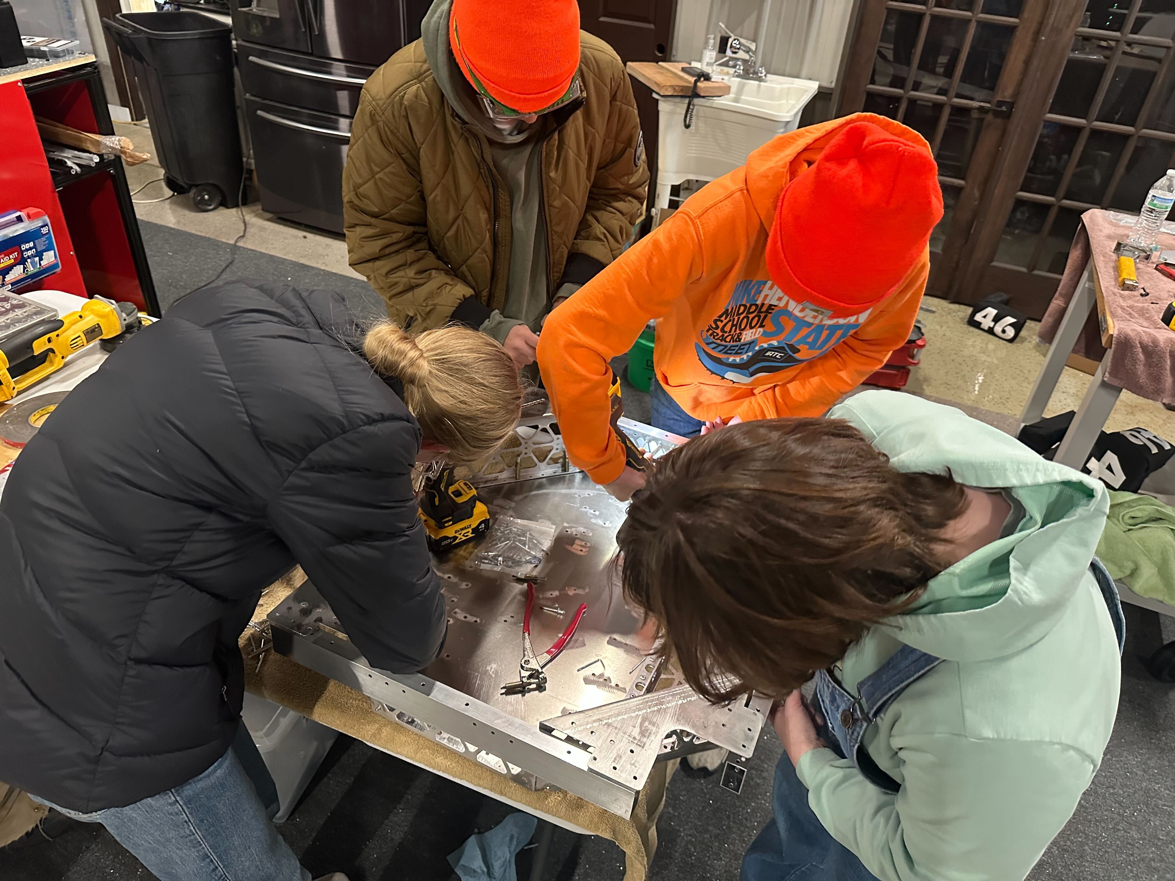 Working on robot bellypan 2025