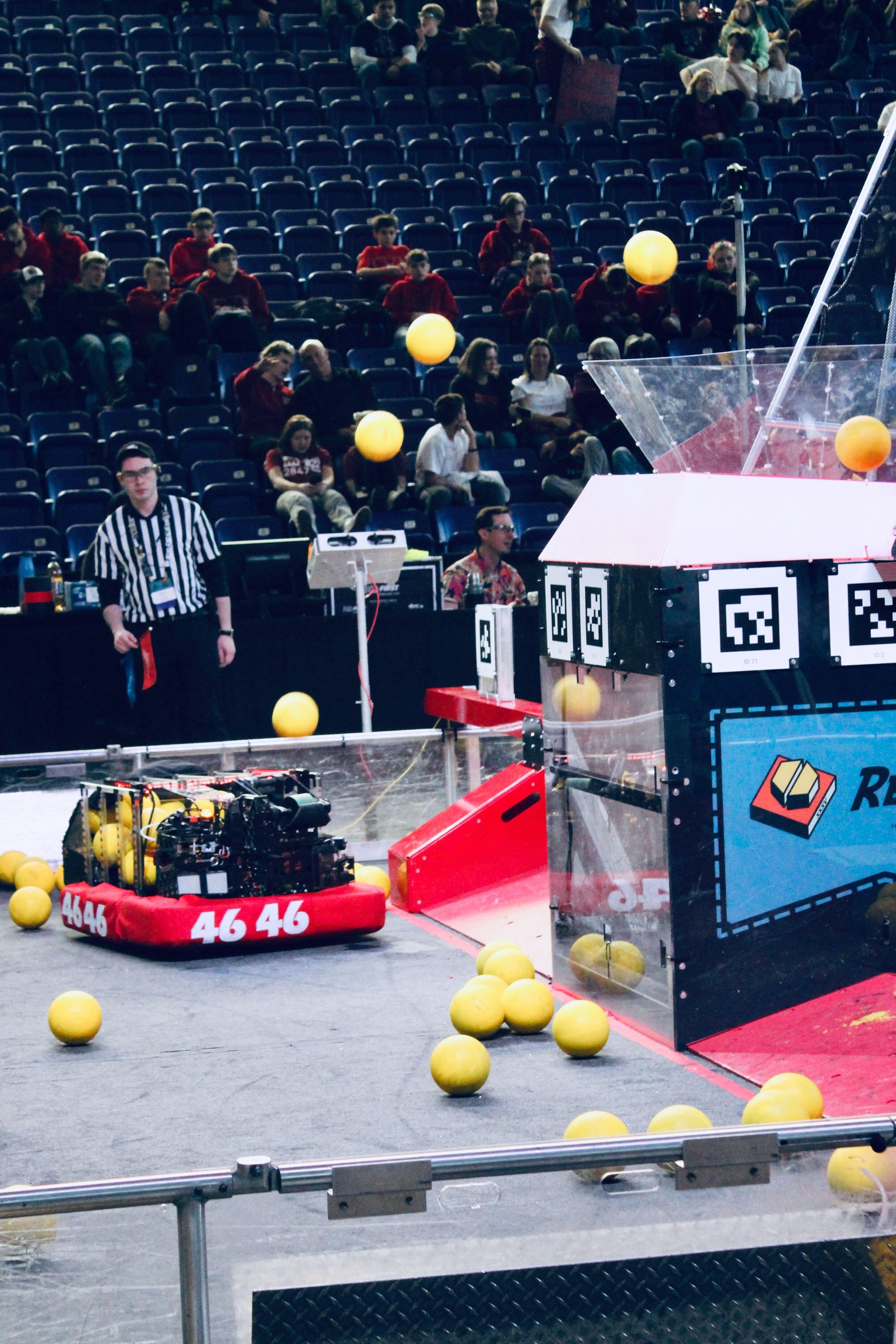 Robot shooting during a match