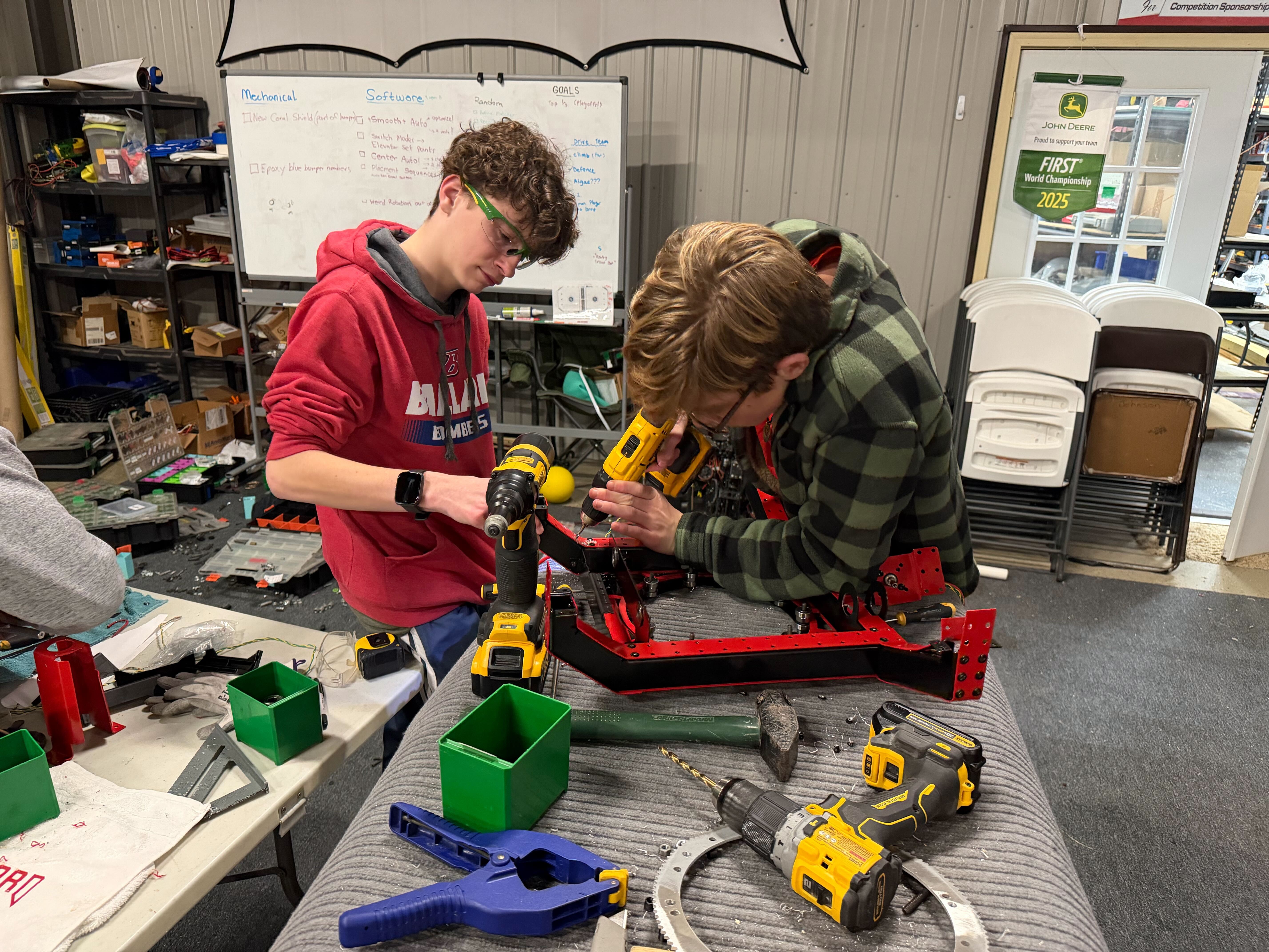 Students drilling